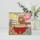 BBQ Cook Out - 4 juli! SRF Kaart (Staand voorkant)