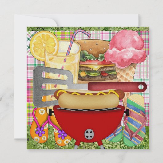 BBQ Cook Out - 4 juli! SRF Kaart (Voorkant)