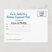 BBQ Cookout - Engagement Party Briefkaart (Achterkant)