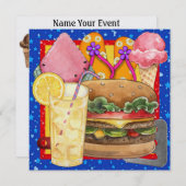 BBQ - Cookout - Feest! SRF Kaart (Voorkant / Achterkant)