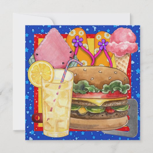 BBQ - Cookout - Feest! SRF Kaart (Voorkant)