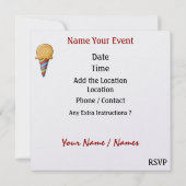 BBQ / Cookout / Picknick Uitnodiging door SRF (Achterkant)