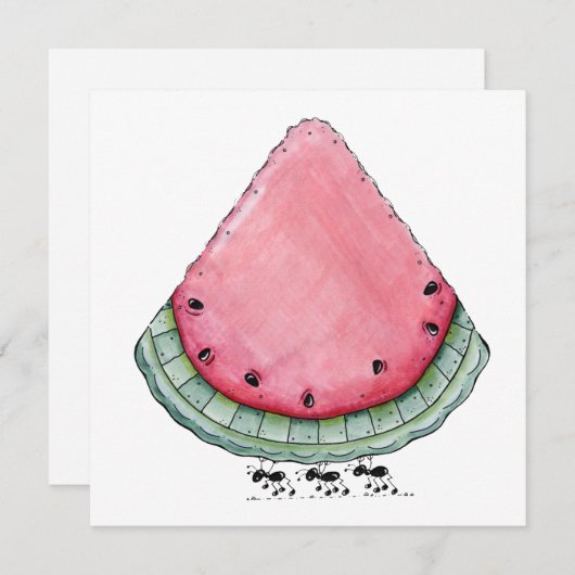 BBQ / Cookout / Picknick Uitnodiging door SRF (Voorkant / Achterkant)