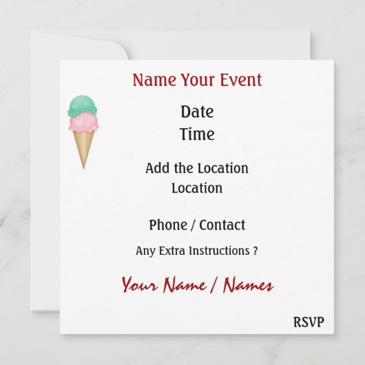 BBQ / Cookout / Picknick Uitnodiging door SRF (Achterkant)