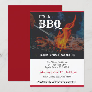 BBQ Cookout Picnic Kaart