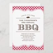 BBQ Cookout-uitnodigingen Kaart (Voorkant / Achterkant)