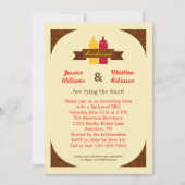 BBQ Couples Bridal Shower Invitation Kaart (Voorkant)