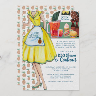 BBQ Couples Wedding Shower    paar Kaart
