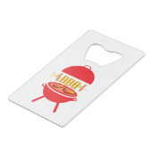 bbq creditkaart flessenopener (Voorkant Gekanteld)