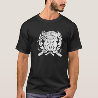 BBQ Crest - versleten wit T-shirt