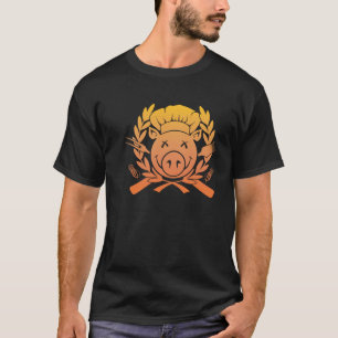 BBQ Crest - zonsondergang donker shirt vervagen