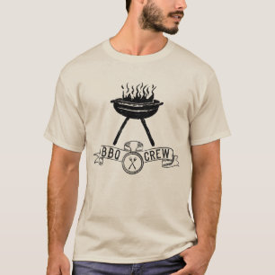 BBQ Crew barbecue ontwerp T-shirt