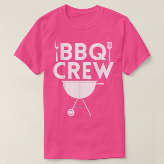 BBQ CREW Grill Chef Cook Squad Cooking Summer Gril T-shirt (Design voorkant)