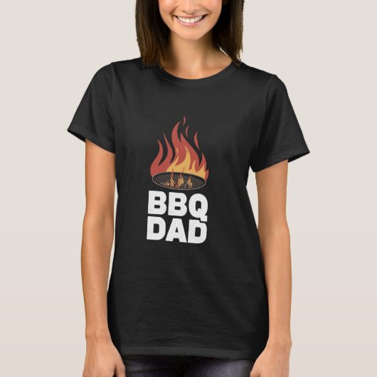 BBQ Dad Pun Rookvlees Design over het roken van vl T-shirt (Voorkant)