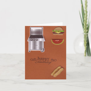 BBQ de Kaart van de Verjaardag