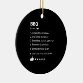 BBQ Definition Betekenis grappig Keramisch Ornament (Rechts)