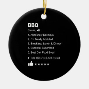 BBQ Definition Betekenis grappig Keramisch Ornament