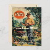  BBQ Delight: Classic Backyard Cookout Scen Briefkaart (Voorkant / Achterkant)