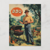 BBQ Delight: Classic Backyard Cookout Scen Briefkaart (Voorkant)