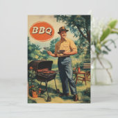  BBQ Delight: Classic Backyard Cookout Scen Kaart (Staand voorkant)