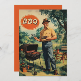  BBQ Delight: Classic Backyard Cookout Scen Kaart