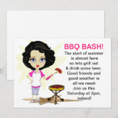 BBQ Diva Uitnodiging (Voorkant / Achterkant)