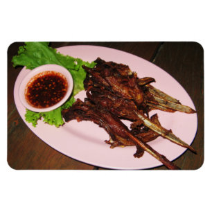 BBQ Duck Beaks ... Thai Asian Street Food Magneet