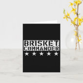 [bbq Dude] Brisket Commander Bbq Shirt  Kaart (Gele Bloem)