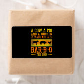 BBQ | Een koe, een varken en een kip lopen een BBQ Etiket (Insitu)