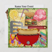 BBQ - Einde van het jaar feest! SRF Kaart (Voorkant / Achterkant)