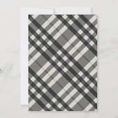 BBQ Elegant Grey Play Baby shower Kaart (Achterkant)