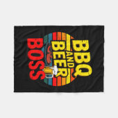 BBQ en Bier BOSS Retro Vader Fleece Deken (Voorkant (Horizontaal))
