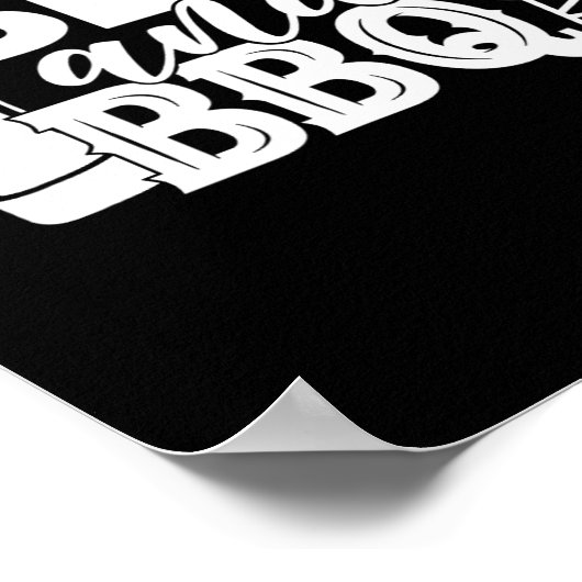 BBQ en bier. De beste zomercombinatie. Koud zijn Poster (Hoek)