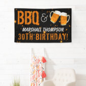 BBQ en Bier, Verjaardag Man Spandoek (Insitu)