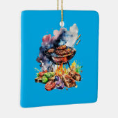 BBQ en grill Keramisch Ornament (Rechts)