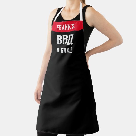 BBQ en Grill personaliseren | Jouw naam Chef Schort (Insitu)