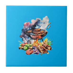 BBQ en grill Tegeltje