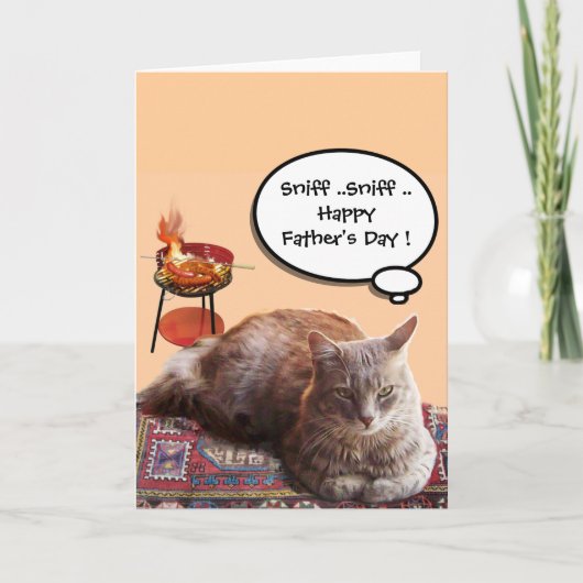BBQ EN VADERDAG KAT KAART (Voorkant)