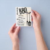 BBQ Familiereünie Flyer (Hand)