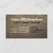 BBQ Fast Foods Gold koken Visitekaartje (Achterkant)