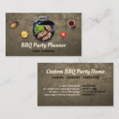 BBQ Fast Foods Gold koken Visitekaartje (Voorkant / Achterkant)