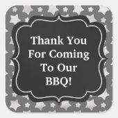 BBQ Faux Chaulk board sticker (Voorkant)
