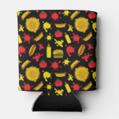 BBQ-feest Burgers Hot Dogs Mosterd Spatten Patroon Blikjeskoeler (Achterkant)