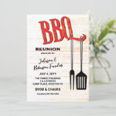 BBQ-feest Kaart (Staand voorkant)