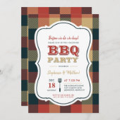 Bbq-feest Kaart (Voorkant / Achterkant)