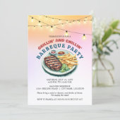 BBQ-feest Kaart (Staand voorkant)