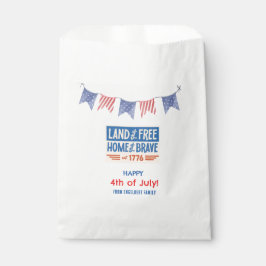 BBQ-feest Patriotisch Amerikaans 4 juli gasten Bedankzakje