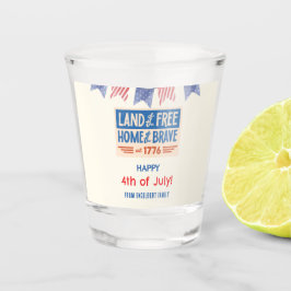 BBQ-feest Patriotisch Amerikaans 4 juli gasten Shot Glas