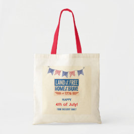 BBQ-feest Patriotisch Amerikaans 4 juli gasten Tote Bag