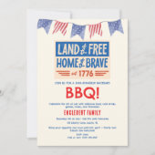BBQ-feest Patriotisch Amerikaans 4 juli Kaart (Voorkant)